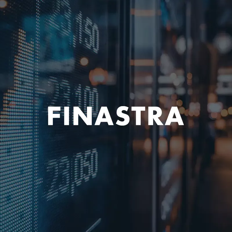 stock market number graphic with Finastra logo