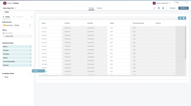 Forms Dashboard