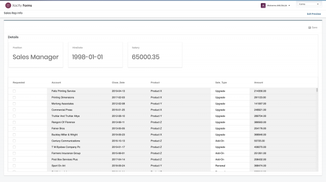 Forms Dashboard