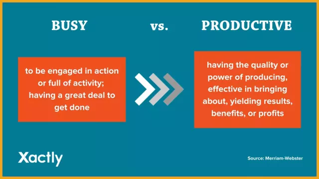 Busy vs. productive