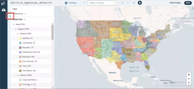 Hierarchy export from Xactly Territories