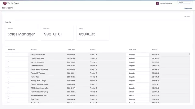 Forms Dashboard