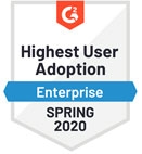 G2 Badge - Highest Use Adoption