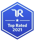 TrustRadius Top Rated 2021 Award Xactly